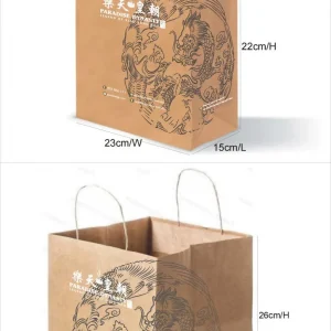 Paper bag with logo printing